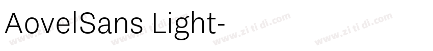 AovelSans Light字体转换